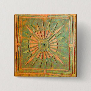 MORING STAR VIERKANTE BUTTON 5,1 CM