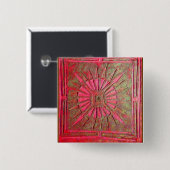 MORING STAR VIERKANTE BUTTON 5,1 CM (Voorkant /achterkant)