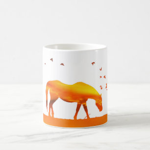 Moring Sunrise Abstract Horse Coffee Cup Koffiemok