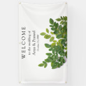 Moringa-bladeren met tekstruimte spandoek (Verticaal)