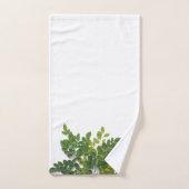 Moringabladeren met tekst ruimte bad handdoek (Handdoek)