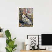 Morisot - Alice Gamby in de woonkamer 1890 Poster (Thuiskantoor)