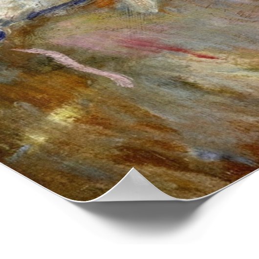 Morisot - Anemones Rozen Poster (Hoek)