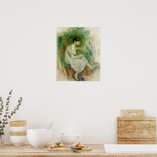 Morisot - Bather in Shirt 1894 Poster (Keuken)