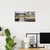Morisot - Boats on the Seine 1880 Poster (Thuiskantoor)