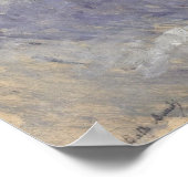 Morisot - het strand van Nice 1882 Poster (Hoek)