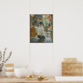 Morisot - In de eetkamer 1886 Poster (Keuken)