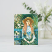 Morisot - Jong meisje in een park Briefkaart (Staand voorkant)