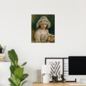 Morisot - jong meisje met Pet Poster (Thuiskantoor)
