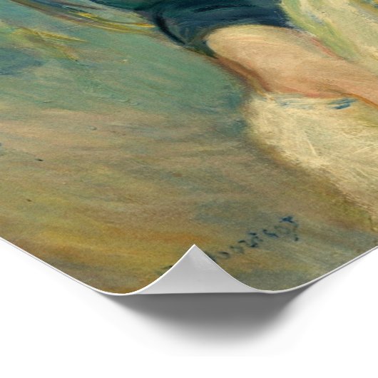 Morisot - jong meisje met Schort Poster (Hoek)