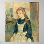 Morisot - jong meisje met Schort Poster (Voorkant)