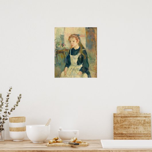 Morisot - jong meisje met Schort Poster (Keuken)