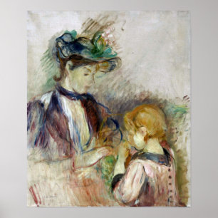 Morisot - Jong Vrouw En Kind 1894 Poster
