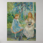 Morisot - jonge meisjes voor het raam 1892 poster (Voorkant)