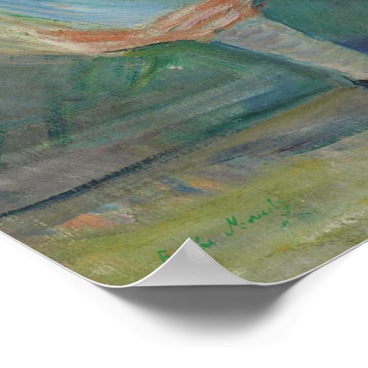 Morisot - jonge meisjes voor het raam 1892 poster (Hoek)