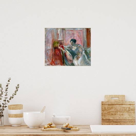 Morisot - jonge vrouw en kind poster (Keuken)
