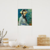 Morisot - Jonge vrouw met een rietje Pet Poster (Keuken)
