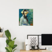 Morisot - Jonge vrouw met strohoed Poster (Thuiskantoor)