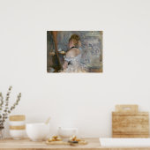 Morisot - jonge vrouw op haar toilet 1880 poster (Keuken)