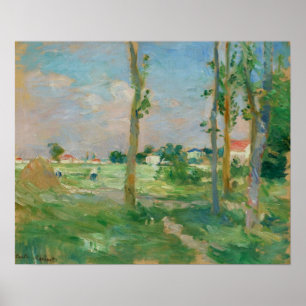 " morisot " - landschap van La Creuse 1882 Poster