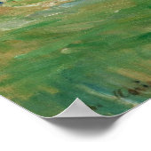 " morisot " - landschap van La Creuse 1882 Poster (Hoek)