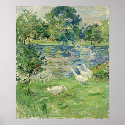 Morisot - Meisje in een boot 1889 Poster (Voorkant)