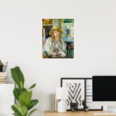 Morisot - Meisje Met Strohoed 1892 Poster (Thuiskantoor)