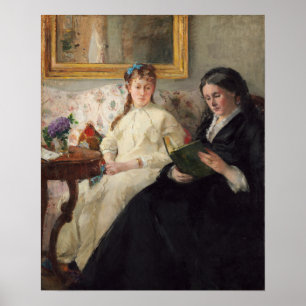 Morisot - moeder en zuster van de kunstenaar 1870 poster