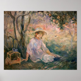 Morisot - onder de Oranje boom 1889 Poster
