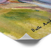 Morisot - op het strand van Portrieux 1894 Poster (Hoek)