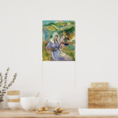 Morisot - op het strand van Portrieux 1894 Poster (Keuken)