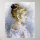 Morisot - portret van Blanche pontillon 1877 Poster (Voorkant)