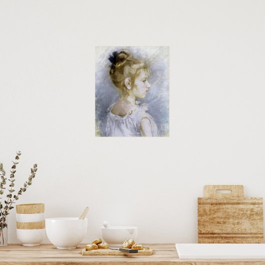 Morisot - portret van Blanche pontillon 1877 Poster (Keuken)