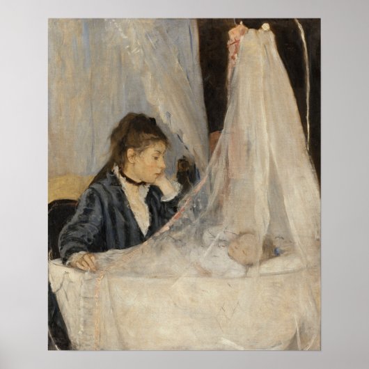 Morisot - The Cradle 1872 Poster (Voorkant)
