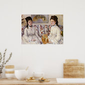 Morisot: Twee zussen op een Couch Poster (Keuken)