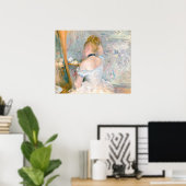 Morisot Woman bij haar Toilette French Impressioni Poster (Thuiskantoor)