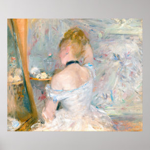 Morisot Woman bij haar Toilette French Impressioni Poster