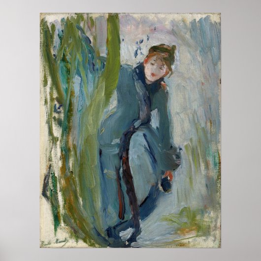Morisot - Young Girl snijdt haar Schaats terug 189 Poster (Voorkant)