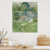Morisot's Girl in een boot met ganzen Poster (Keuken)