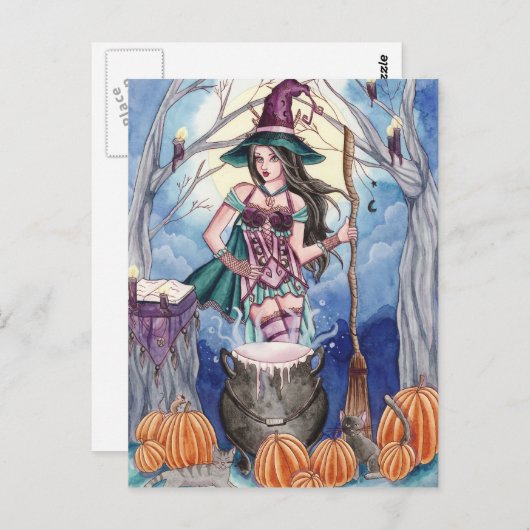 Morissa - Witch Briefkaart (Voorkant / Achterkant)