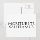 Morituri Te Salutamus Briefkaart (Voorkant / Achterkant)