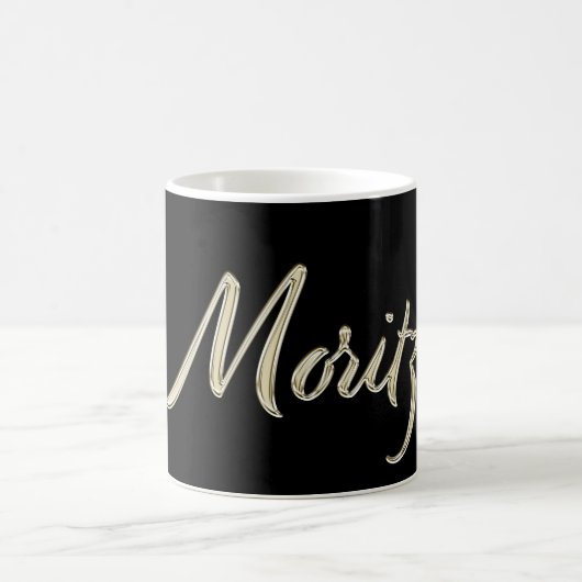 Moritz Name whitegold Tasse Teetasse Kaffeetasse Koffiemok (Center)
