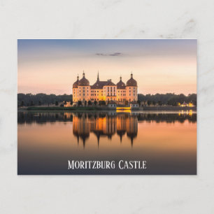 Moritzburg Castle Germany Sunset Travel Photo Briefkaart