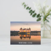 Moritzburg Castle Germany Sunset Travel Photo Briefkaart (Staand voorkant)