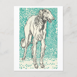 Moriz Jung Greyhound Print Briefkaart