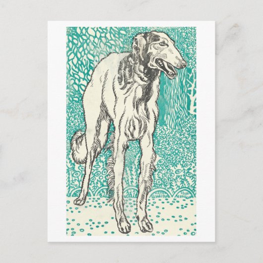 Moriz Jung Greyhound Print Briefkaart (Voorkant)