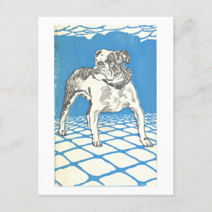Moriz Jung's Bulldog Print Briefkaart