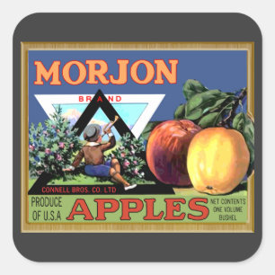 Morjon Appels Vierkante Sticker