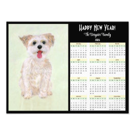Morkie 2026 Kalender Foto Afdruk