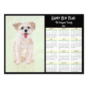 Morkie 2026 Kalender Foto Afdruk